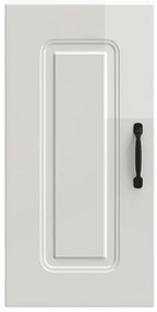 Armário de parede de cozinha Kalmar branco alto brilho