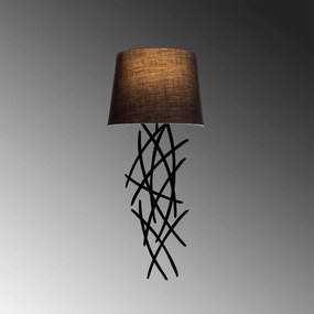 Aplique de Parede Asaf – Preto – 15 x 28 cm