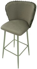 CONJUNTO DE 2 BANCOS DE BAR ALASKA VERDE 55X58X106 CM (ALTURA DO ASSENTO 77 CM)