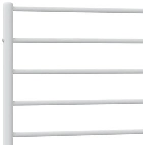 Estrutura de cama em metal com cabeceira 107x203 cm branco