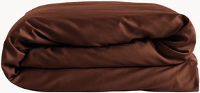 Capa de edredão em cetim de algodão Mahogany