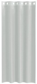 Cortinas de voile com ilhós 2 pcs cinzento-claro 140x225 cm