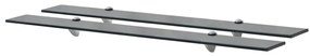 vidaXL Prateleiras flutuantes 2 pcs vidro 90x20 cm 8 mm