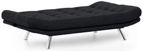 Sofá-Cama 3 Lugares Misa – Preto – 200x95x105 cm