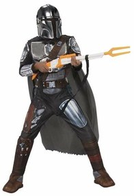 Fantasia para Crianças The Mandalorian Silver Premium Preto M