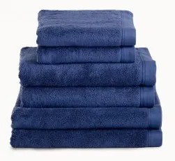 Toalhas banho 100% algodão penteado 580 gr. cor azul marinho: 1 lençol banho 100x150 cm