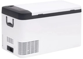 Mala térmica com pega 18 L PP e PE preto e branco
