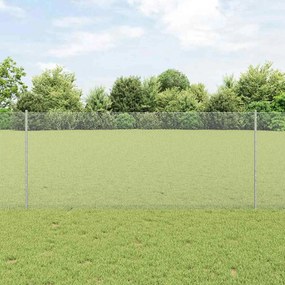 vidaXL Conjunto de Cerca de Jardim Conjunto de 2 Aço Galvanizado