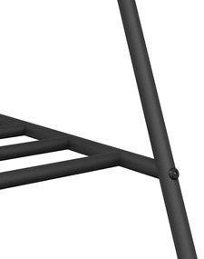 Suporte para Roupas Preto Metal Médio Armazenamento