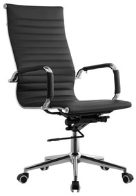 Cadeira de escritório KIEV, executivo, pele sintética preta.