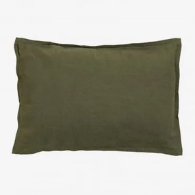 Almofada Retangular 35x50 Cm Em Algodão Elezar Verde Exército - Sklum