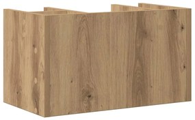 Organizador de Mesa Carvalho Artesanal 44.5x24x25 cm Madeira Engenhari