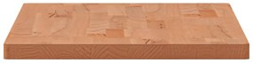 Tampo de mesa retangular 80x40x2,5 cm madeira de faia maciça