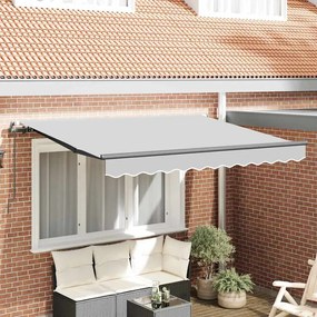 vidaXL Estrutura de Toldo Manual Antracite 3,5 x 2 m Metal