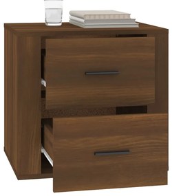Mesa de cabeceira 50x39x47 cm cor carvalho castanho
