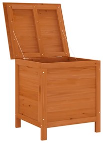 Caixa de arrumação p/ jardim 50x49x56,5cm abeto maciço castanho