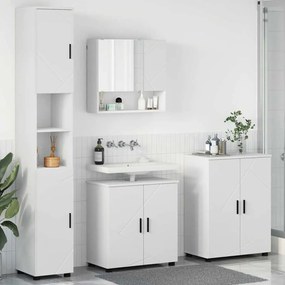 vidaXL Conjunto de Móveis para Banheiro 4 pcs Branco 61 x 35 x 64 cm