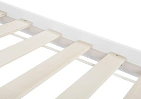 Cama de solteiro em madeira branca 90 x 200 cm VANNES Beliani