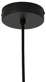 Candeeiro Pendente Boémio Preto com Bambu - Lily