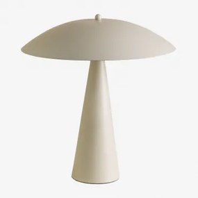 Candeeiro De Mesa Em Ferro Irune Tapioca Bege - Sklum