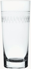 Copos altos em cristal artesanal Ovals, conjunto de 4
