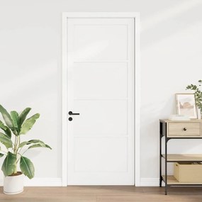 vidaXL Porta de Interior 'ORKDAL'Branca 93x232x4 cm Madeira Sólida de Pinheiro