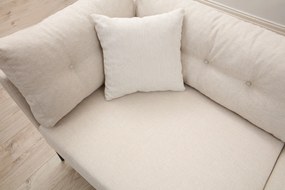 Sofá de 3 Lugares Mapa – Creme – 214 cm x 90 cm x 84 cm