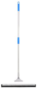 vidaXL Rodo de chão 55x122,5 cm aço e borracha