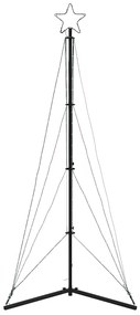 LED Árvore de Natal 363 LEDs Branco Frio 182 cm
