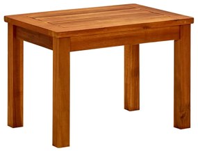 vidaXL Mesa de centro p/ jardim 50x35x36 cm madeira de acácia maciça