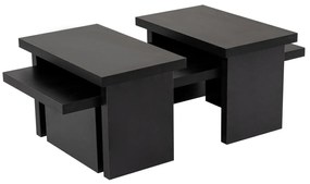 Mesa de Centro "Sanctuary" – Preto, 110x45x41,5 cm, Design Acolhedor e