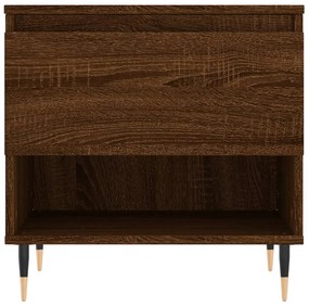 Mesas centro 2 pcs 50x46x50 cm deriv. madeira carvalho castanho