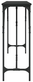 Mesa consola 200x29x75 cm derivados de madeira preto