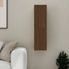 Móvel para TV de parede 30,5x30x110 cm cor carvalho castanho