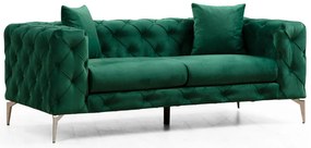 Sofá de 2 Lugares Como – Verde – 197 cm x 70 cm x 90 cm