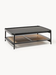 Mesa de centro em madeira com vime vienense Libby