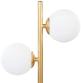 Candeeiro de mesa para 2 lâmpadas em metal dourado 46 cm MEDINA Beliani