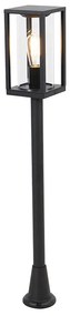 Candeeiro de pé industrial para exterior preto 100 cm IP44 - Charlois Design
