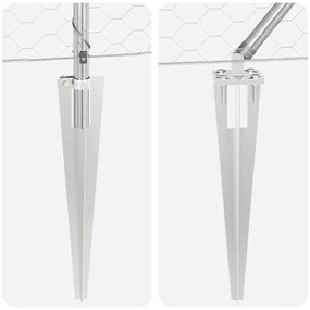 Cerca Hexagonal vidaXL 0,5x50 m Aço Galvanizado