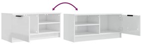 Móveis TV 2pcs 80x35x36,5cm derivados madeira branco brilhante