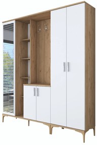 Hall Stand EA129 – Walnut White – 180 x 198,6 x 37,5 cm