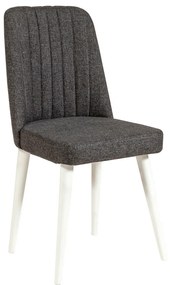 **** Conjunto de Mesa de Jantar Extensível Santiago – Branco/Antracite