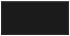 Mesa de centro 100x50x35 cm vidro preto