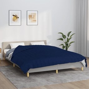 vidaXL Manta pesada 5 kg 200x225 cm tecido azul