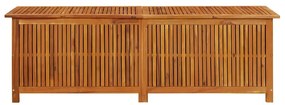 Caixa de arrumação p/ jardim 175x50x58 cm madeira acácia maciça