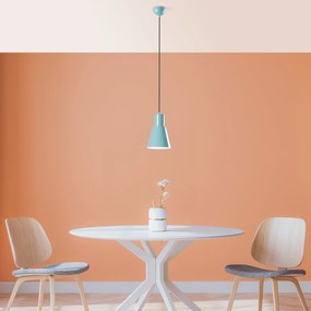 Candeeiro Suspenso Konıkkem – Turquesa – Ø14 h:20 cm