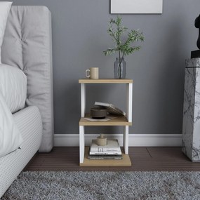 Mesa-de-cabeceira Carter - Carvalho Branco - 29,6x29,6x49,4 cm