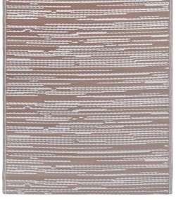 Tapete de exterior 140x200 cm ARAKIL PP cinzento-acastanhado