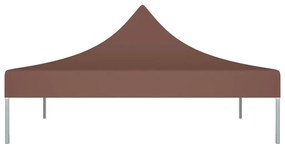 Teto para tenda de festas 3x3 m 270 g/m² castanho