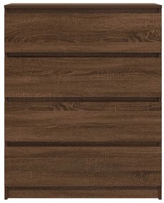 Aparador 80x35x99 cm derivados de madeira carvalho castanho